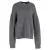 Balenciaga gebreide trui met ronde hals in grijze wol