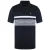 Lyle & Scott Gingham Yoke Stripe Heren Navy/Wit Poloshirt