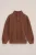WE Fashion – Jongens relaxed fit sweater met patches en quarter-zip – Relaxed Fit – Kaneelbruin – Katoen –