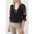 French Connection Eve Embroidered Top Black