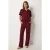 Polokraag Blouse & Midden Taille Wijde Pantalon Twee-Delig Set