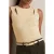 Reiss Cut Out Vest Cream
