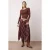 TRENDYOLMİLLA Dames Bruin Geruit Midi Asymmetrisch Rokken