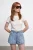 Dames T-shirt met ronde hals en korte mouwen
