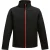 Regatta – Heren Ablaze Printable Softshell Jas (Zwart met Rood)