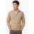 trui Barbour beige half zip wol