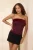TRENDYOLMİLLA Dames Bordeaux Effen Mouwloos Getailleerd Blouses