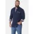 Jan Vanderstorm loose fit overhemd +FIT Collectie Plus Size – donkerblauw