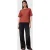 AllSaints Lover Lisa Tee Burnt Brick Red