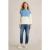 White Stuff Jana Button High Neck Blue Multi