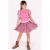 B.Nosy midi rok plooirok met panterprint roze