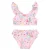 Little Dutch crop bikini all over print roze