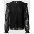 Pieces Blouse met gehaakt kant, model ‘COLLINE’