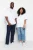 TRENDYOL MAN Heren Wit Effen Kort Oversized Grote maten T-shirts