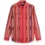 Scotch & Soda Space Dye Stripe Shirt Pink Ikat