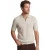 poloshirt Boss Orange kancello rits beige effen