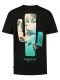Petrol Industries Shirt ‘Sol’  beige / turquoise / zwart