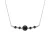Crystal Necklace Preciosa Black Silver 925