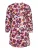 OBJECT Jurk ‘Annie’  donkerblauw / oranje / pink / fuchsia / offwhite