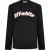 Off White Heren Grafisch T-shirt met lange mouwen en ronde hals (Zwart)