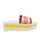 Stella McCartney Kleurblok Platform Slippers in Witte Faux Leer