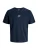 JACK & JONES Shirt ‘JJECorp’  donkerblauw / oranje / wit