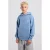 America Today sweat hoodie met backprint – blauw