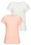 VIVANCE Shirt  abrikoos / wit