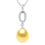 SHUTTLE zoetwater parel sieraden 9-10mm Golden 925