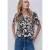 Bedrukte blouse met omslag