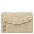 Manfield suede clutch beige