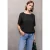Street One Studio Dames Blouseshirt met elastische zoom in Zwart