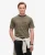Superdry Mannen Getextureerd Gestreept T-shirt met Borstzak Khaki