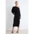 TRENDYOLMİLLA Dames Zwart Effen Midi Lang Avond / Dagelijks Bodycon Jurken