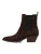 POSH by Poelman Chelsea boots ‘CARMEN’  chocoladebruin / zwart