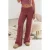Elastische Taille Zachte Textuur Gebreide Broek