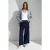 Hoge Taille Wijde Pantalon met Plissé