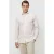 Profuomo slim gestreepte casual overhemd beige