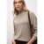 Street One Dames Gezellig gemêleerd shirt in Beige