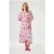 Fabienne Chapot Hannah Dress Hot Pink/cream White