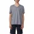 T-shirt met V-hals in gemêleerd garen QS