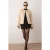 TRENDYOLMİLLA Dames Ecru Effen Lang Oversized Winter Jassen