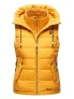 Marikoo dames gewatteerd vest – Taisaa, licht met capuchon & snackvak