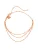 Hey Happiness Voetsieraden ‘Rolo Trio’  rose-goud