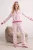 TRENDYOLMİLLA Dames Roze Met grafische print Lang, Regular fit Pyjama- Sets
