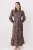 Trendyol Modest Dames Bruin Paisley Maxi Lang A-lijn Modest Jurken