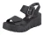 Rieker Sandalen met riem  zwart