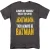 Batman Unisex T-shirt voor volwassenen met Batman-motief (Houtskool)