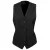 Premier Dames/dames Gevoerde Polyester Taillejas / Barkleding / Catering (Pakket van 2) (Zwart)