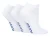 IOMI – 3 paar gewatteerde diabetische trainersokken – Wit